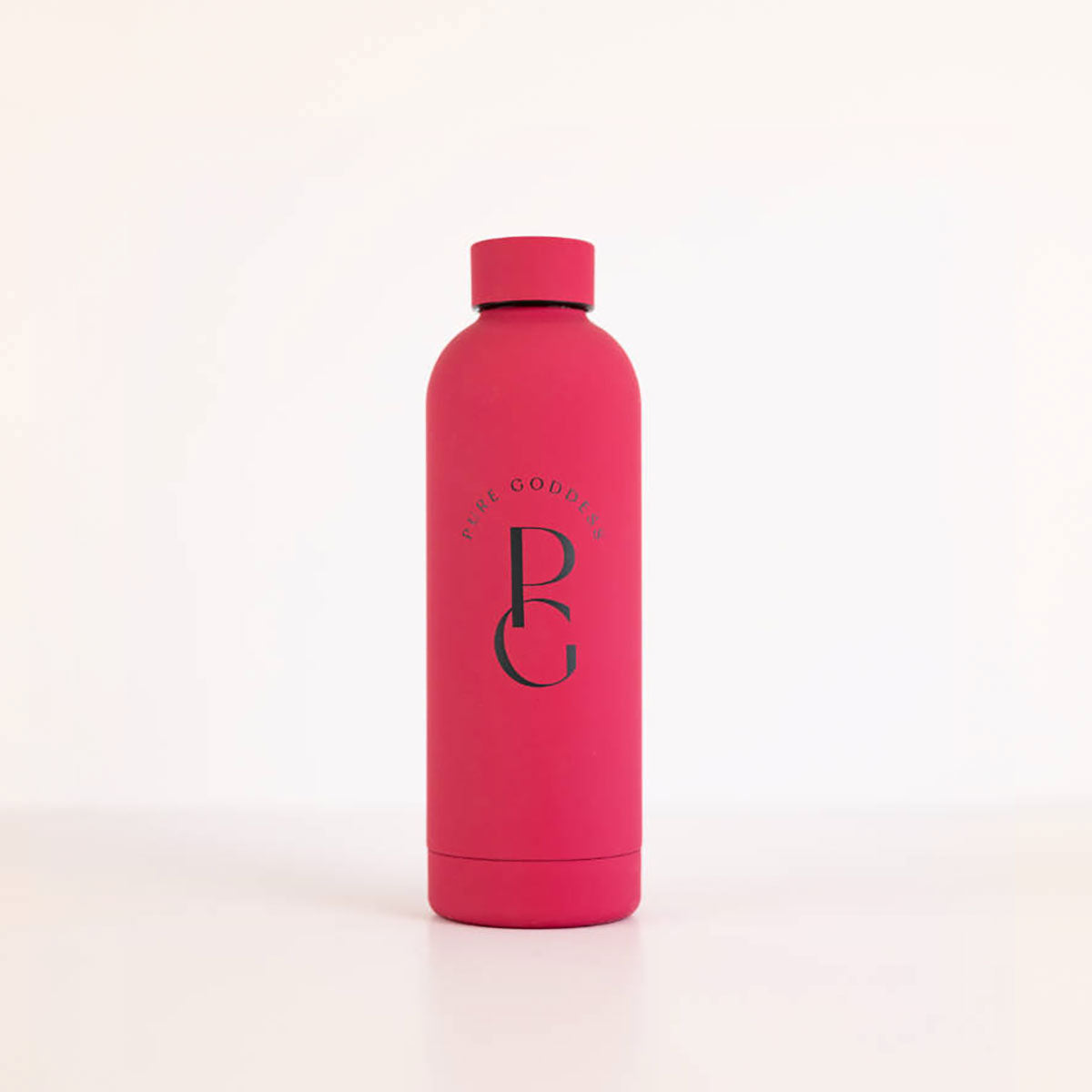 Metal Water Bottle in Pink - Branded