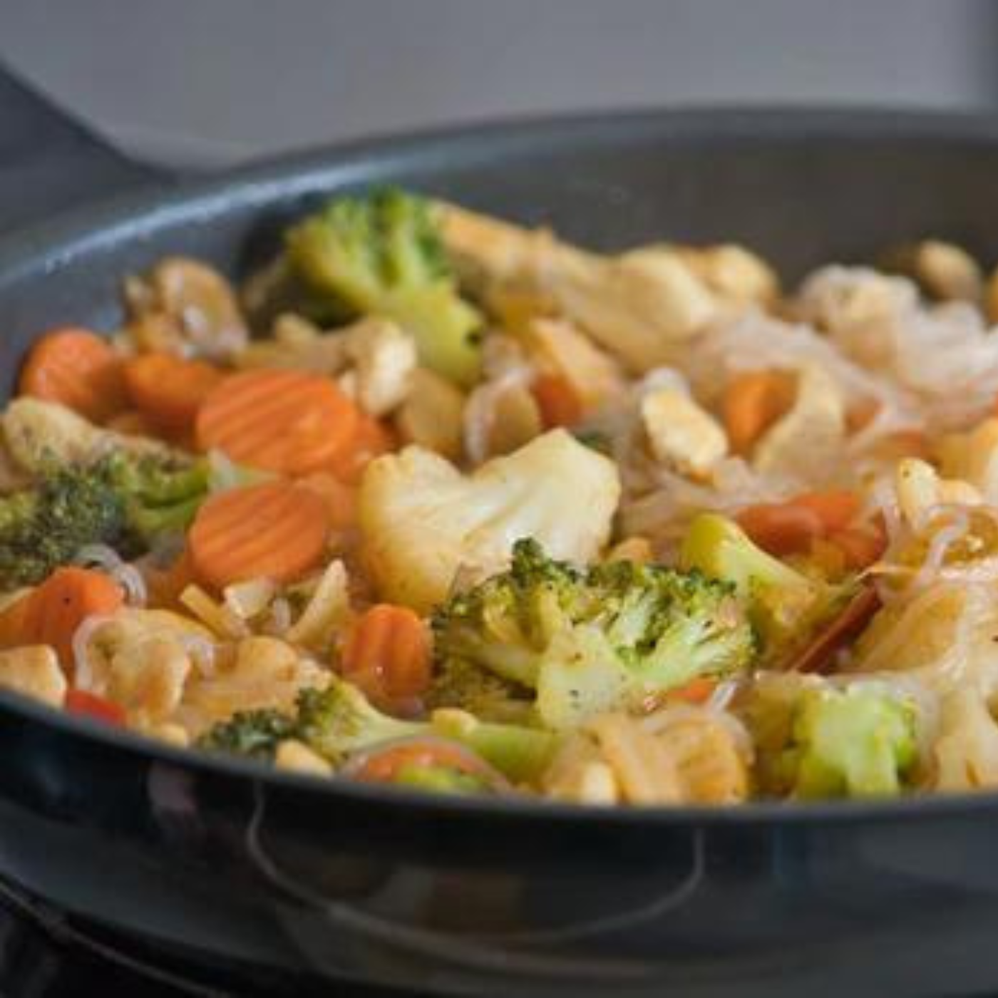 Konjac Root Noodle Chicken Stir Fry