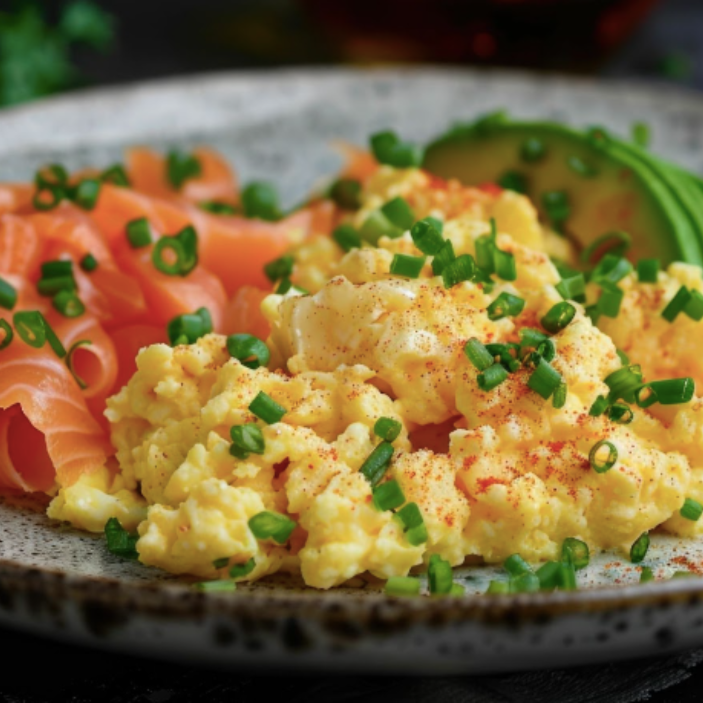 Paprika Eggs and Smoked Salmon