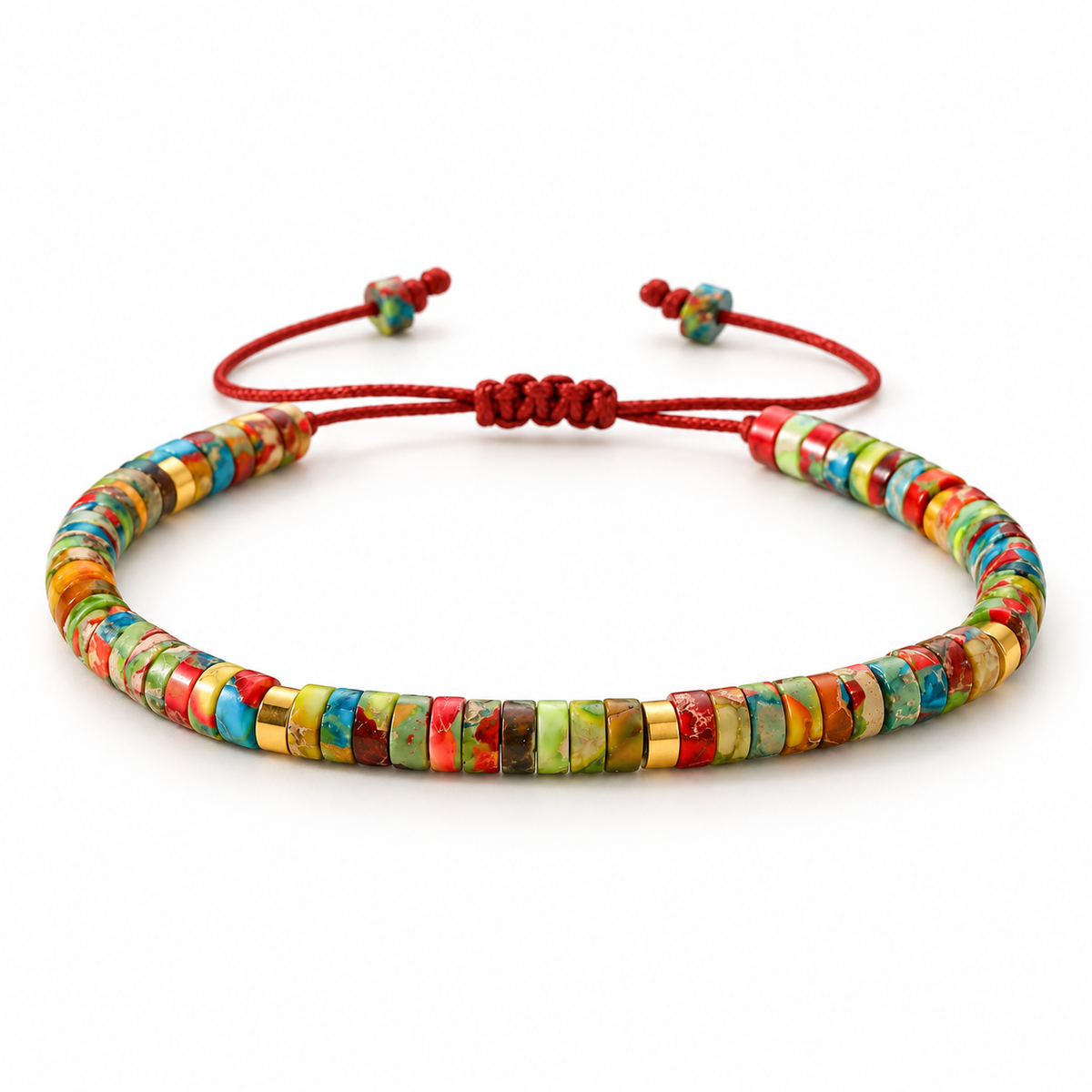 Nomad Natural Stone Heishi Bracelet Desert Bloom