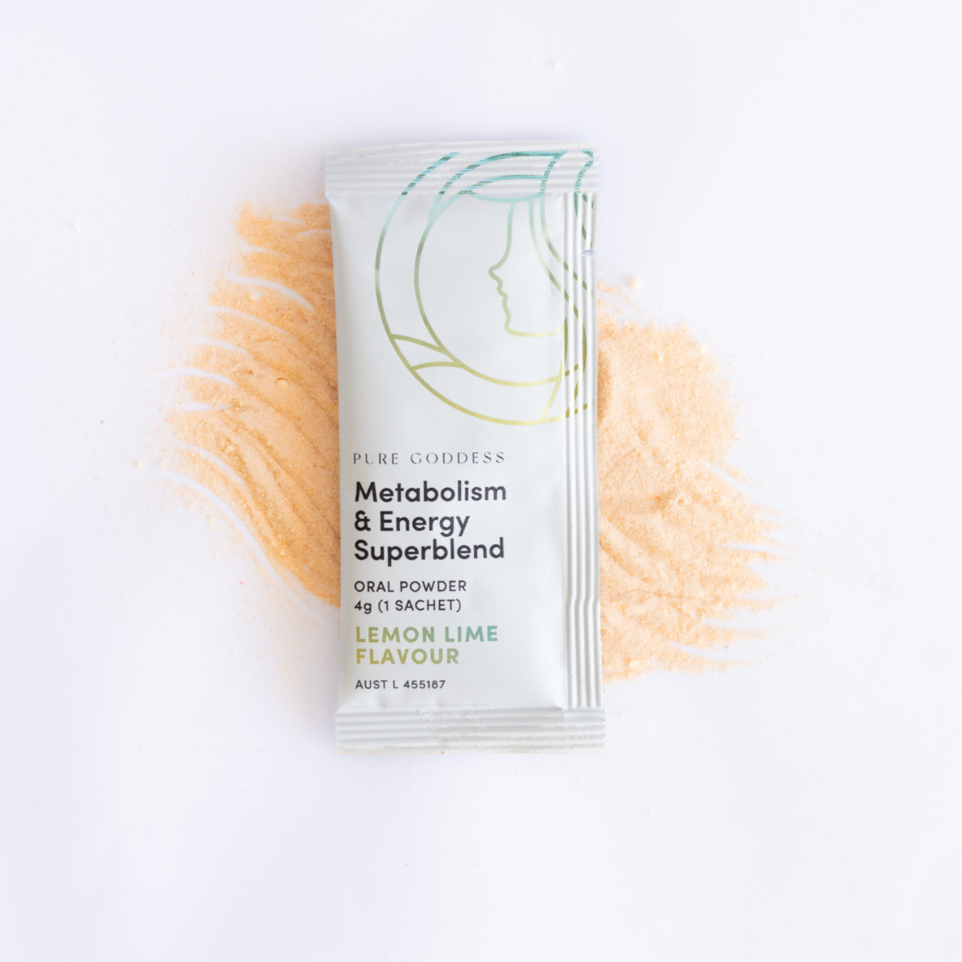 a sachet of metabolism and energy superblend to hep with weight loss, bloating and food cravings
